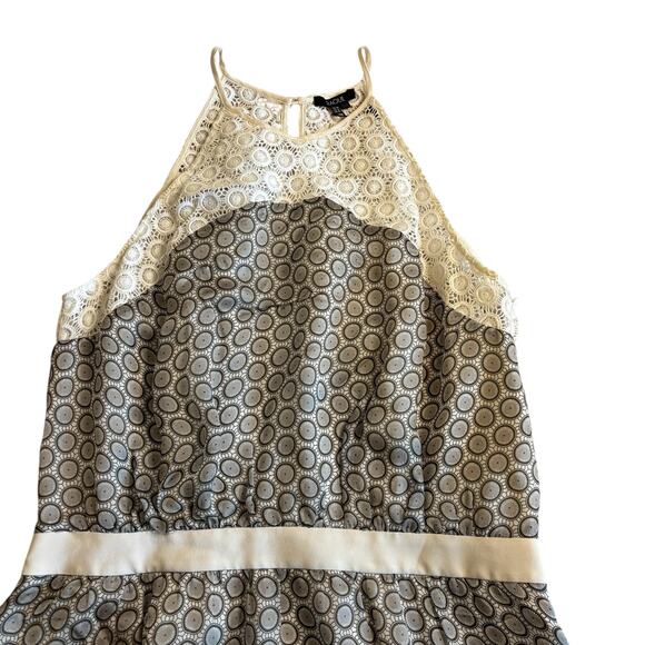 Raoul Caroline 100% Silk Lace Print Dress US 14 NWT Elegant Midi Cocktail - Picture 5 of 10